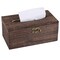 Wooden Tissue Box Paper Napkin Holder Dispenser Case Bathroom Office Desk Decor